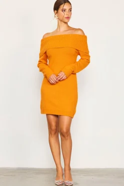 Off Shoulder Mini Sweater Dress*SKIES ARE BLUE Best