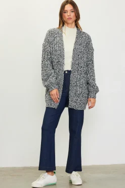 Open Front Marled Cardigan*SKIES ARE BLUE Sale