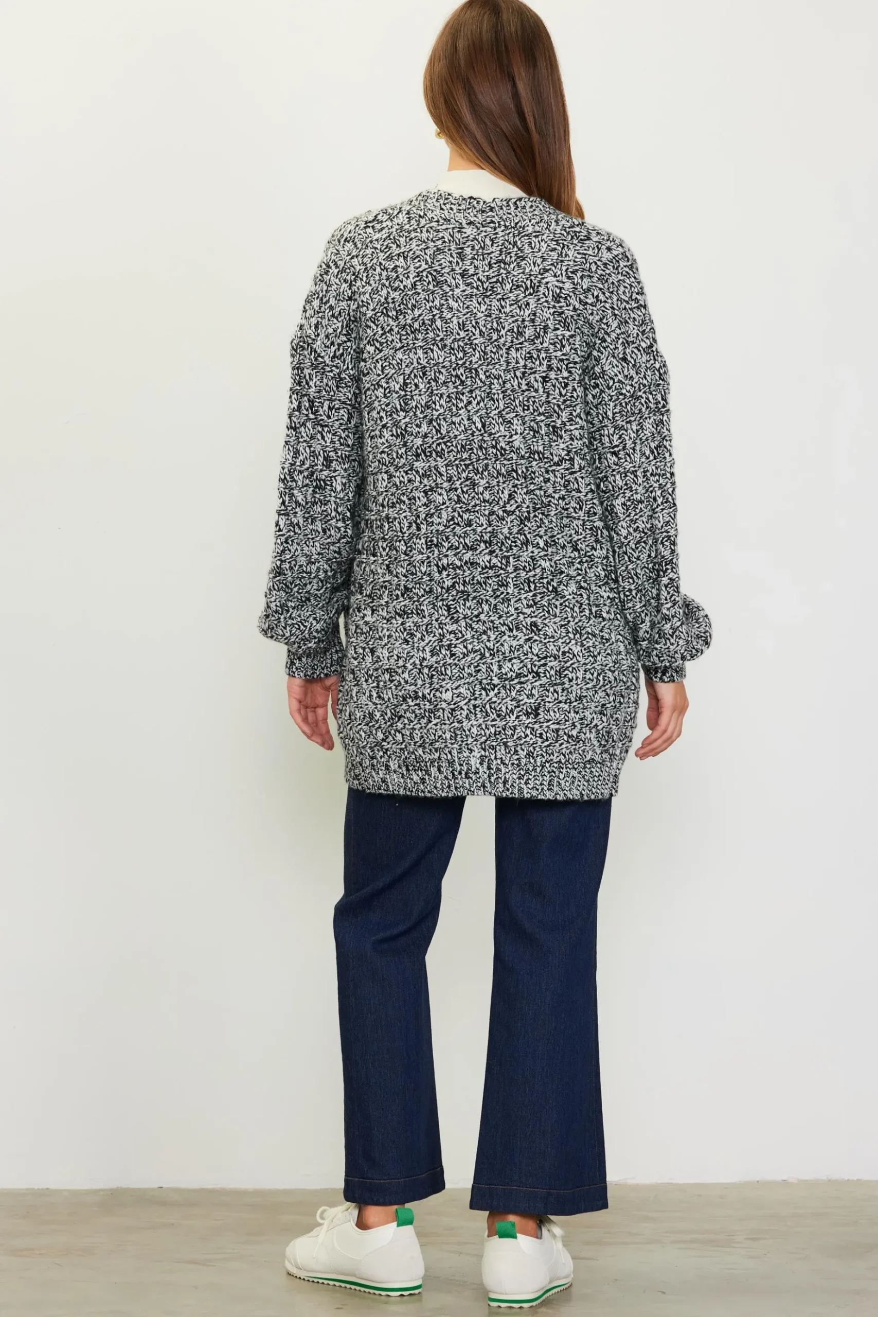Open Front Marled Cardigan*SKIES ARE BLUE Sale