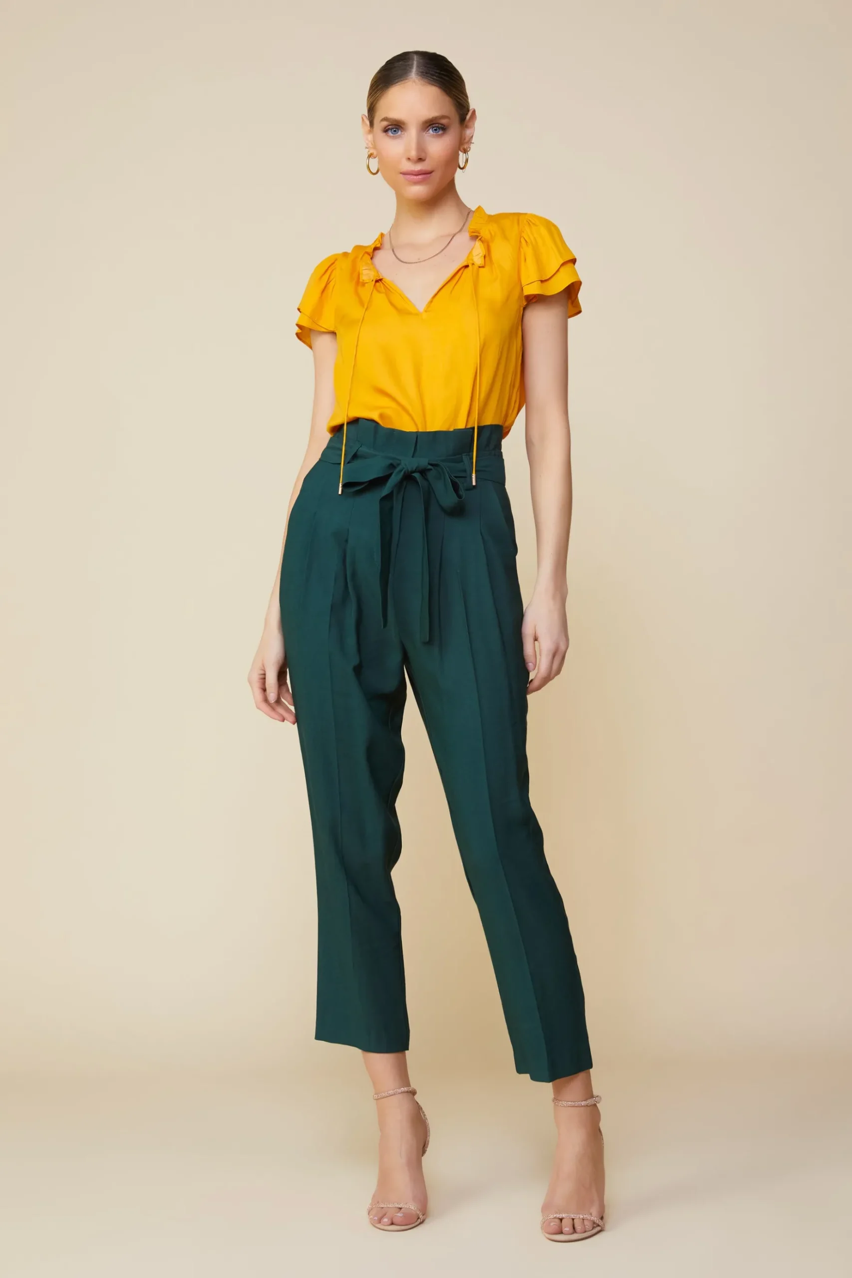 Paper Bag Belted Pants*SKIES ARE BLUE