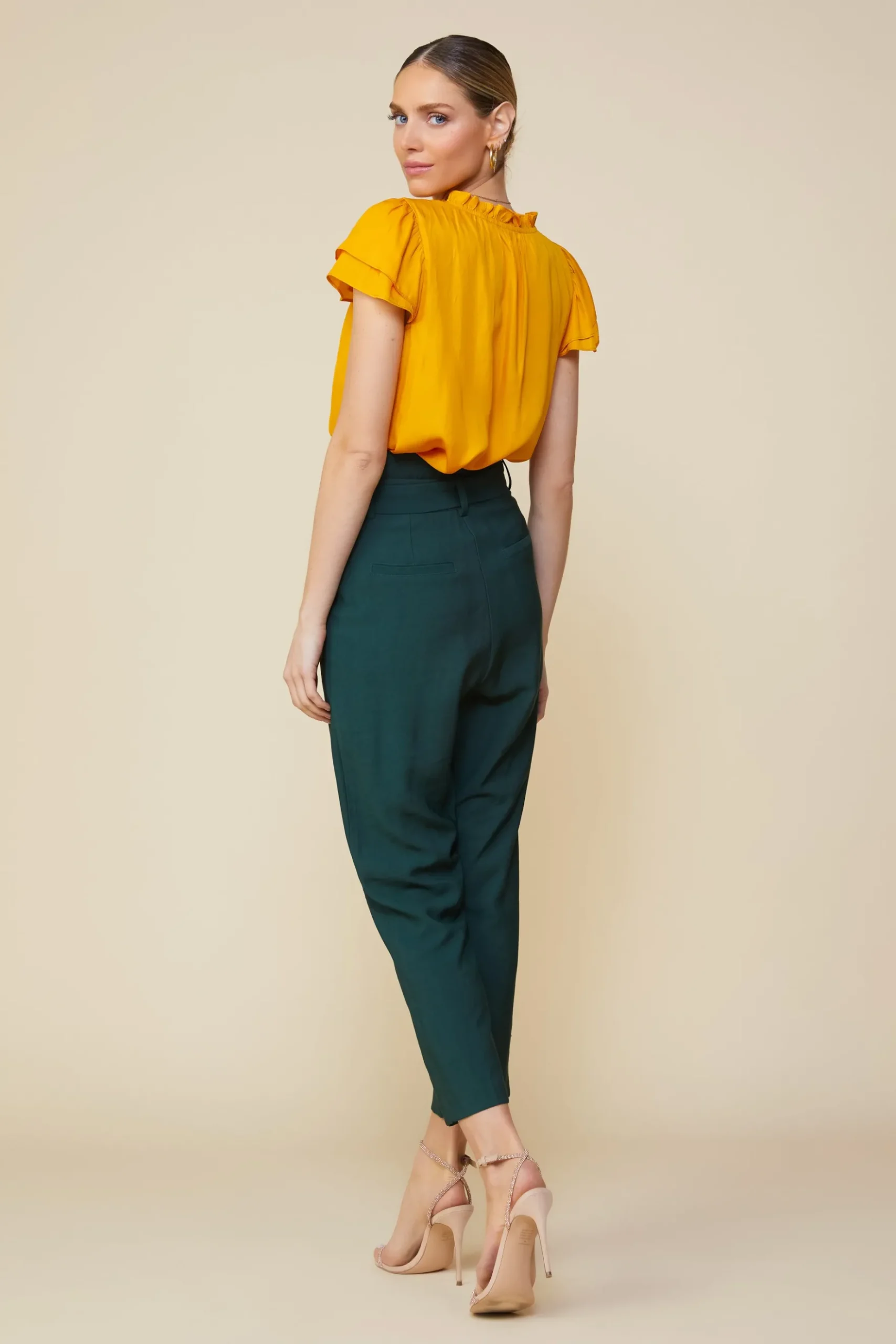 Paper Bag Belted Pants*SKIES ARE BLUE