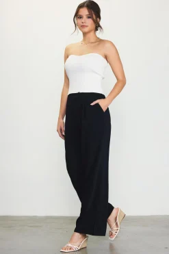 Pintuck Wide Leg Trousers*SKIES ARE BLUE Outlet