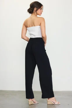 Pintuck Wide Leg Trousers*SKIES ARE BLUE Outlet