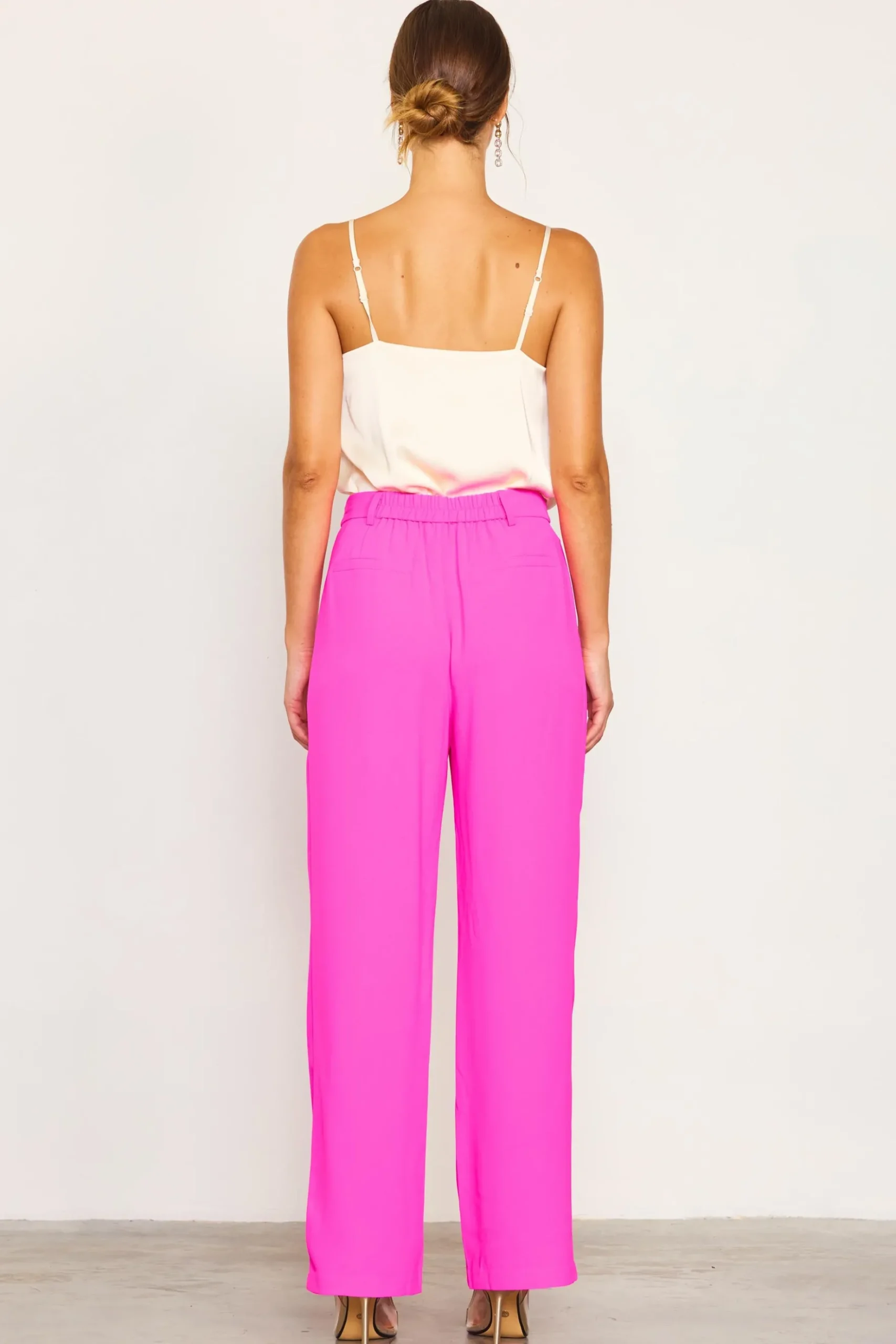Pintuck Wide Leg Trousers*SKIES ARE BLUE Hot