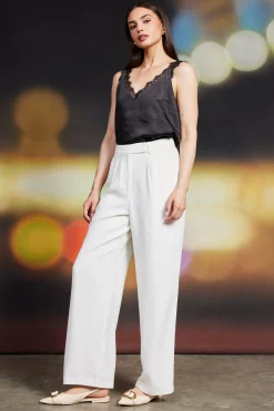 Pintuck Wide Leg Trousers*SKIES ARE BLUE Outlet