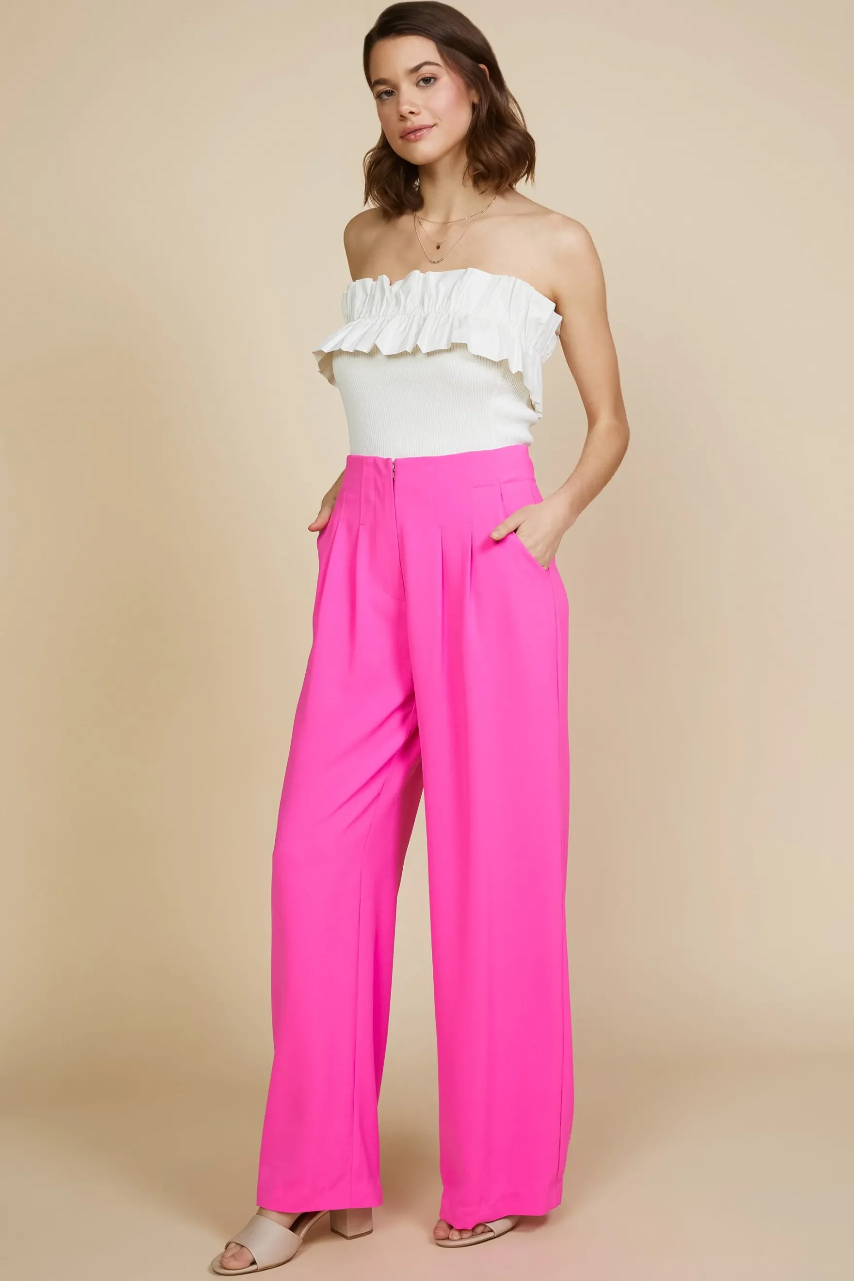 Pintuck Wide Pants*SKIES ARE BLUE Online