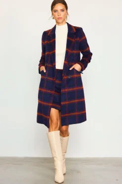 Plaid Front Slit Mini Skirt*SKIES ARE BLUE Sale
