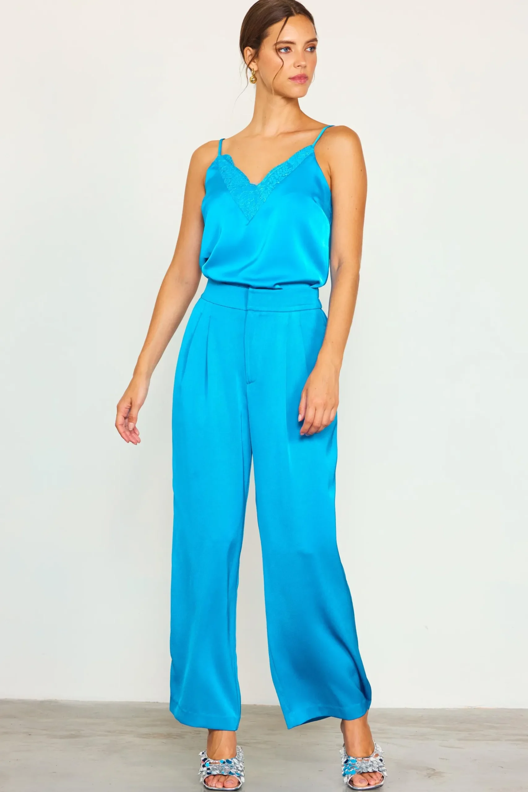 Pleat Wide Leg Trousers*SKIES ARE BLUE Clearance