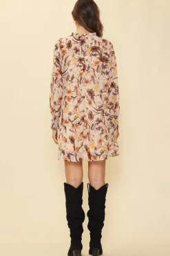 Poppy Motif Mock Neck Dress*SKIES ARE BLUE New