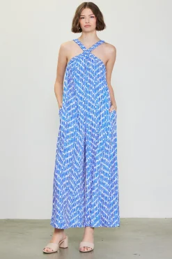 Printed Halter Jumpsuit*SKIES ARE BLUE Outlet
