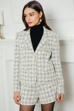 Raina Plaid Tweed Jacket*SKIES ARE BLUE Outlet