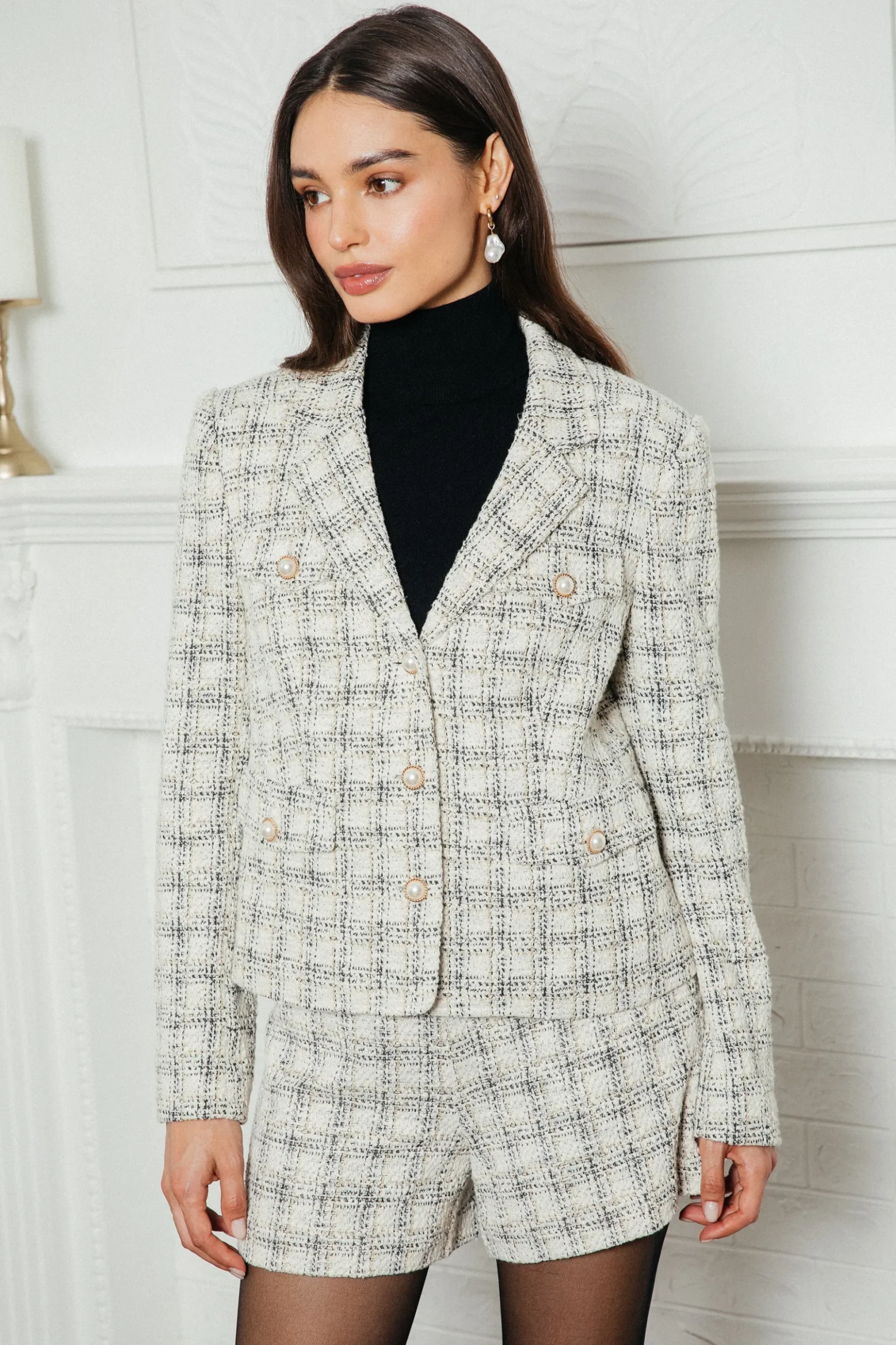 Raina Plaid Tweed Jacket*SKIES ARE BLUE Outlet