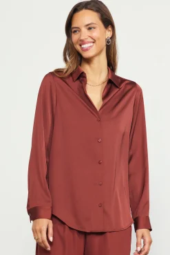 Recycled Button Down Top*SKIES ARE BLUE Best