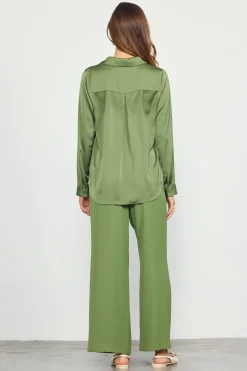 Recycled Button Down Top*SKIES ARE BLUE Hot