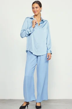 Recycled Button Down Top*SKIES ARE BLUE Outlet