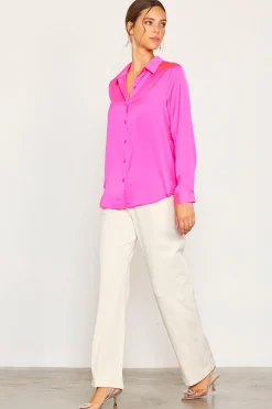 Recycled Classic Button Down Top*SKIES ARE BLUE Clearance
