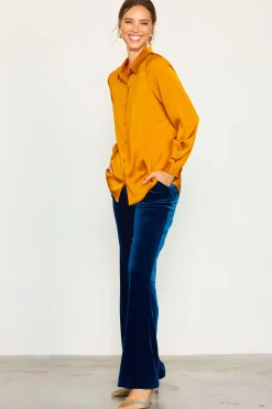 Recycled Classic Button Down Top*SKIES ARE BLUE Hot
