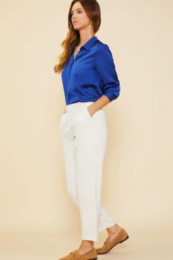 Recycled Classic Button Down Top*SKIES ARE BLUE Online