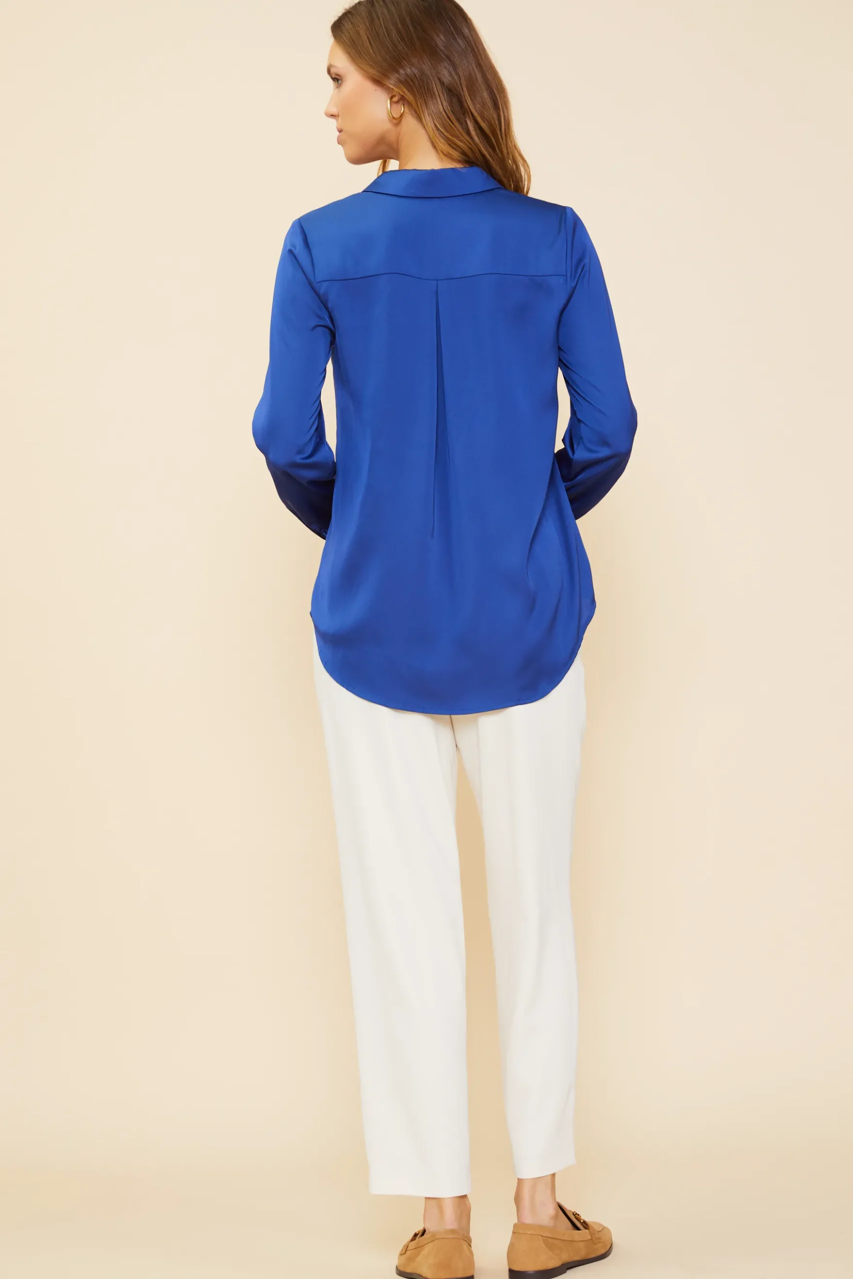 Recycled Classic Button Down Top*SKIES ARE BLUE Online