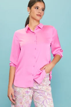 Recycled Classic Button Down Top*SKIES ARE BLUE Discount