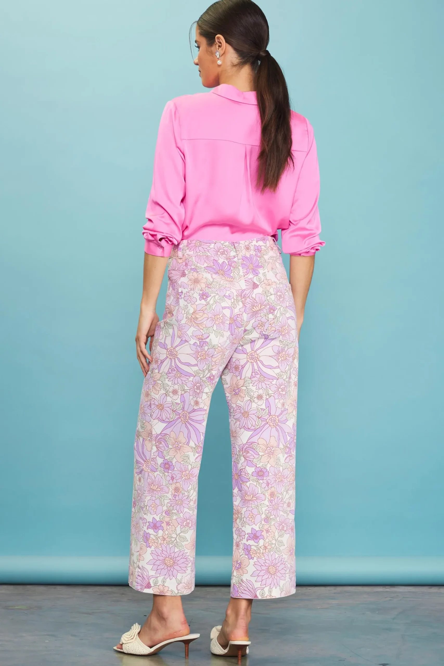 Recycled Classic Button Down Top*SKIES ARE BLUE Discount