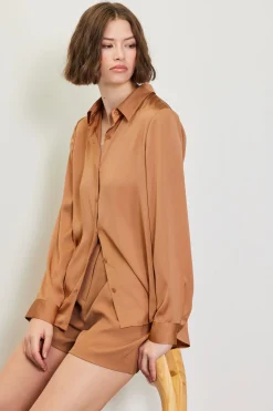Recycled Classic Button Down Top*SKIES ARE BLUE Hot
