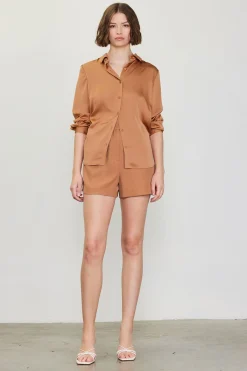 Recycled Classic Button Down Top*SKIES ARE BLUE Hot