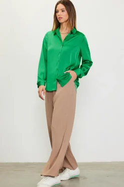 Recycled Classic Button Down Top*SKIES ARE BLUE Discount