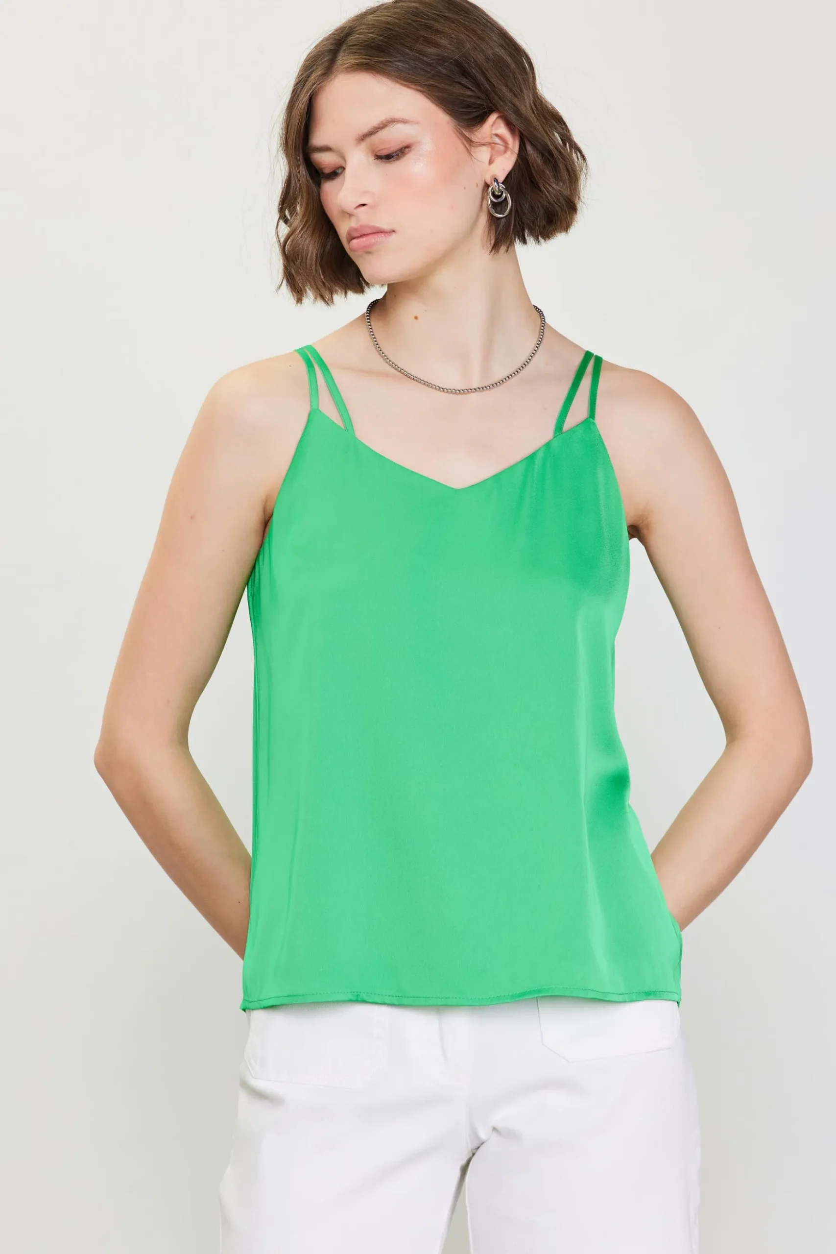Recycled Double Strap Cami*SKIES ARE BLUE Clearance