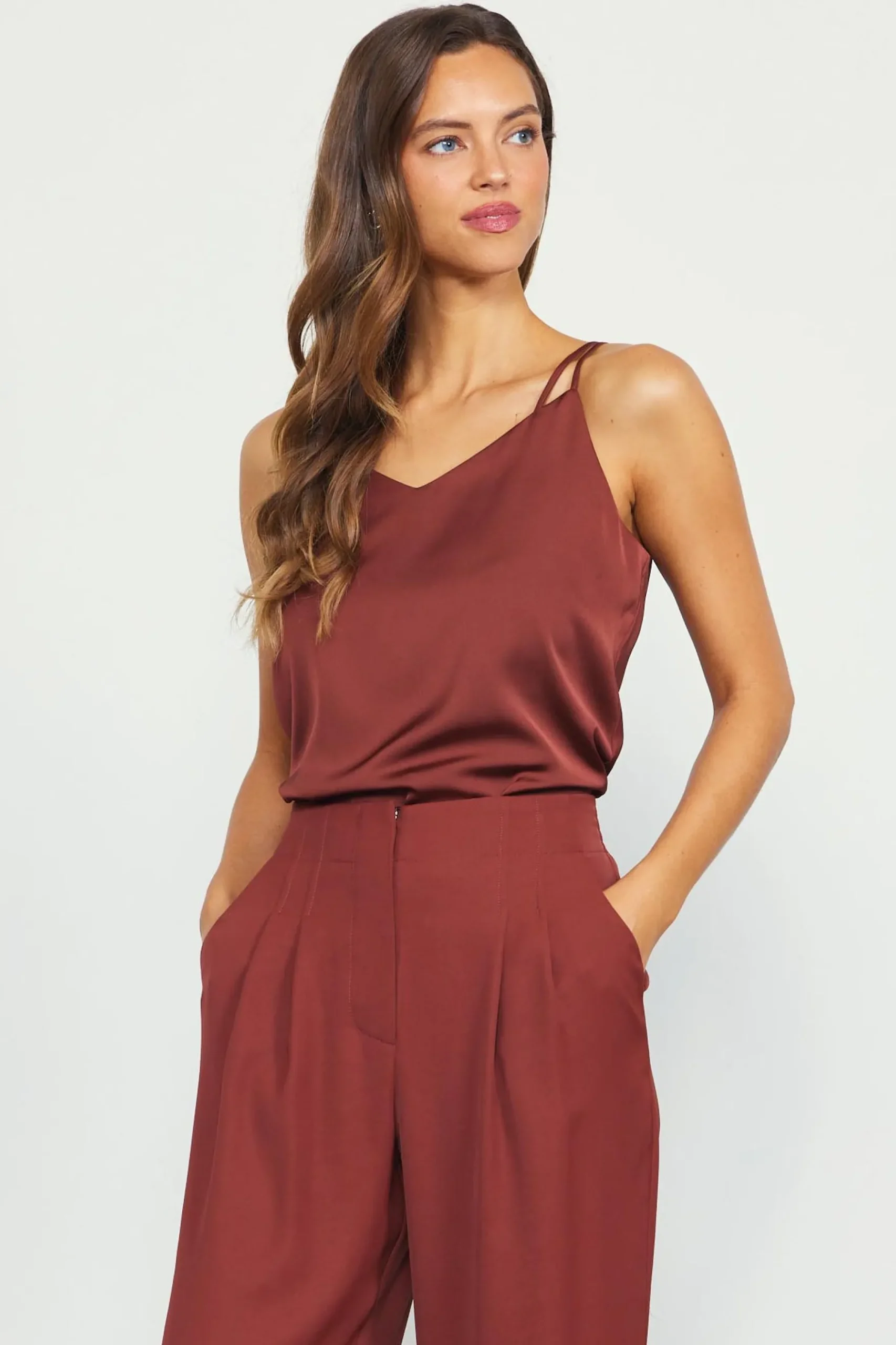 Recycled Double Strap Cami*SKIES ARE BLUE Outlet