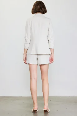 Recycled Shirred Sleeve Blazer*SKIES ARE BLUE Clearance