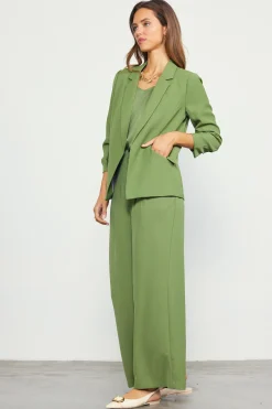 Recycled Shirred Sleeve Blazer*SKIES ARE BLUE New