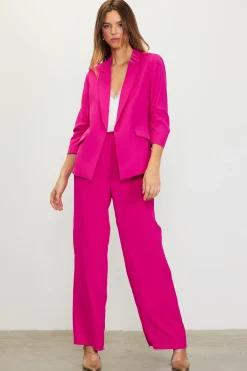 Recycled Shirred Sleeve Blazer*SKIES ARE BLUE Outlet