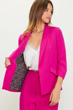 Recycled Shirred Sleeve Blazer*SKIES ARE BLUE Outlet