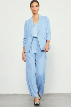 Recycled Shirred Sleeve Blazer*SKIES ARE BLUE Hot