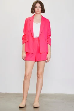 Recycled Shirred Sleeve Blazer*SKIES ARE BLUE Outlet