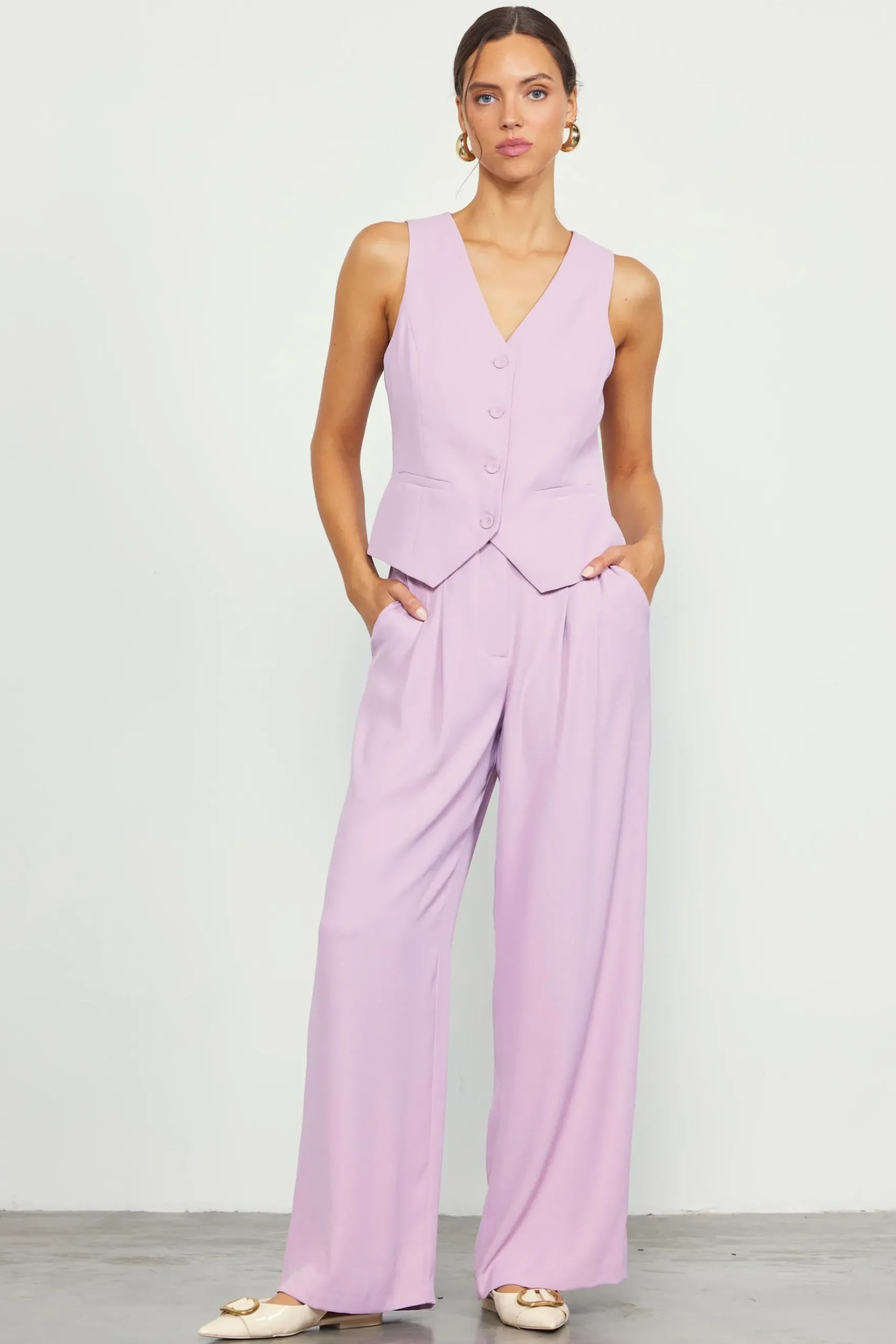 Recycled Wide Leg Pants*SKIES ARE BLUE