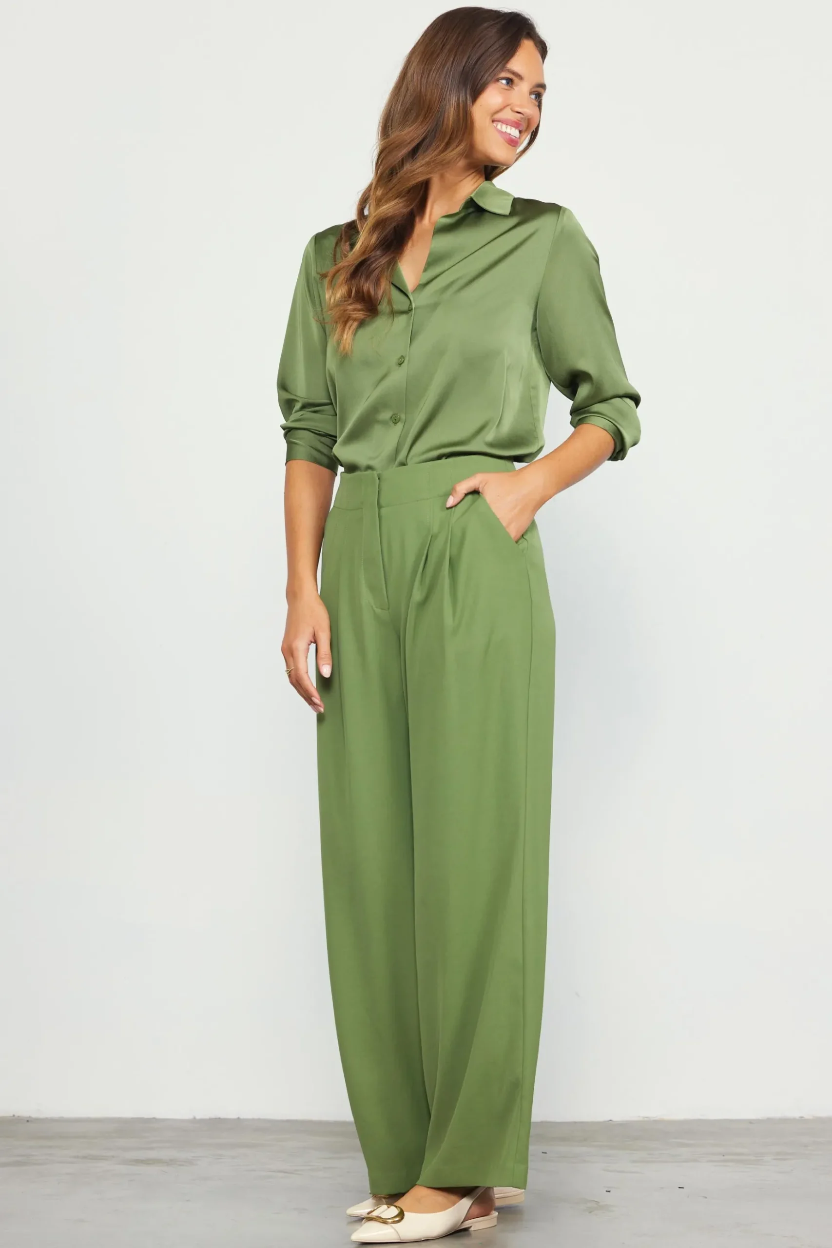 Recycled Wide Leg Pants*SKIES ARE BLUE Discount