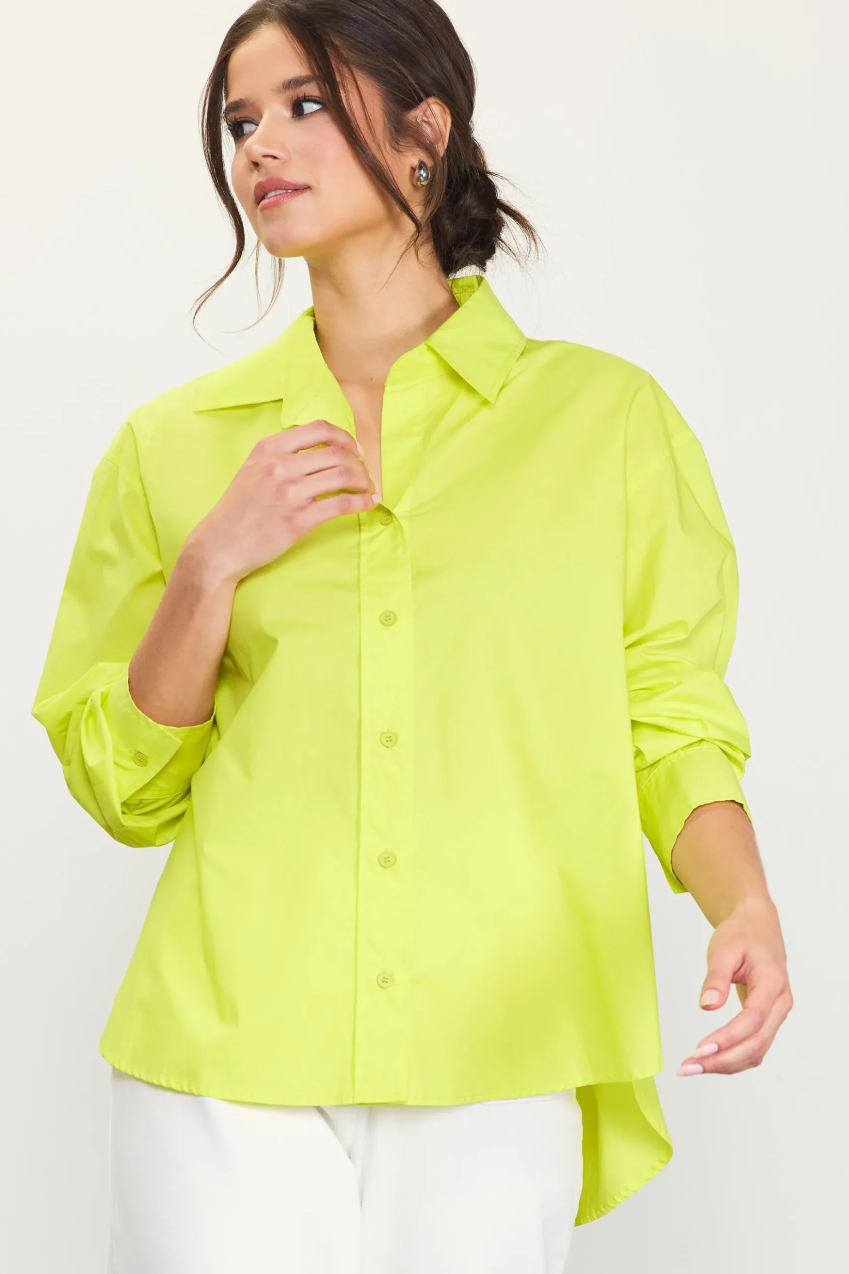 Relaxed Fit Poplin Longsleeve Shirt*SKIES ARE BLUE Online