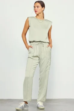 Relaxed Utility Pintucked Pants*SKIES ARE BLUE Online