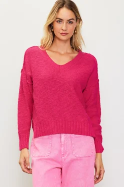 Relaxed V Neck Sweater*SKIES ARE BLUE Best