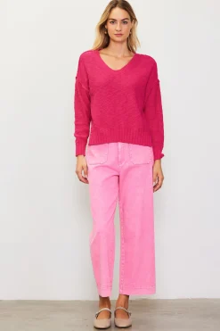 Relaxed V Neck Sweater*SKIES ARE BLUE Best