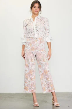 Retro Floral Wide Leg Pants*SKIES ARE BLUE Sale