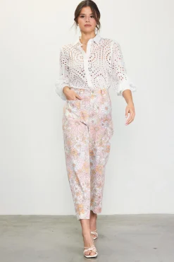 Retro Floral Wide Leg Pants*SKIES ARE BLUE Sale
