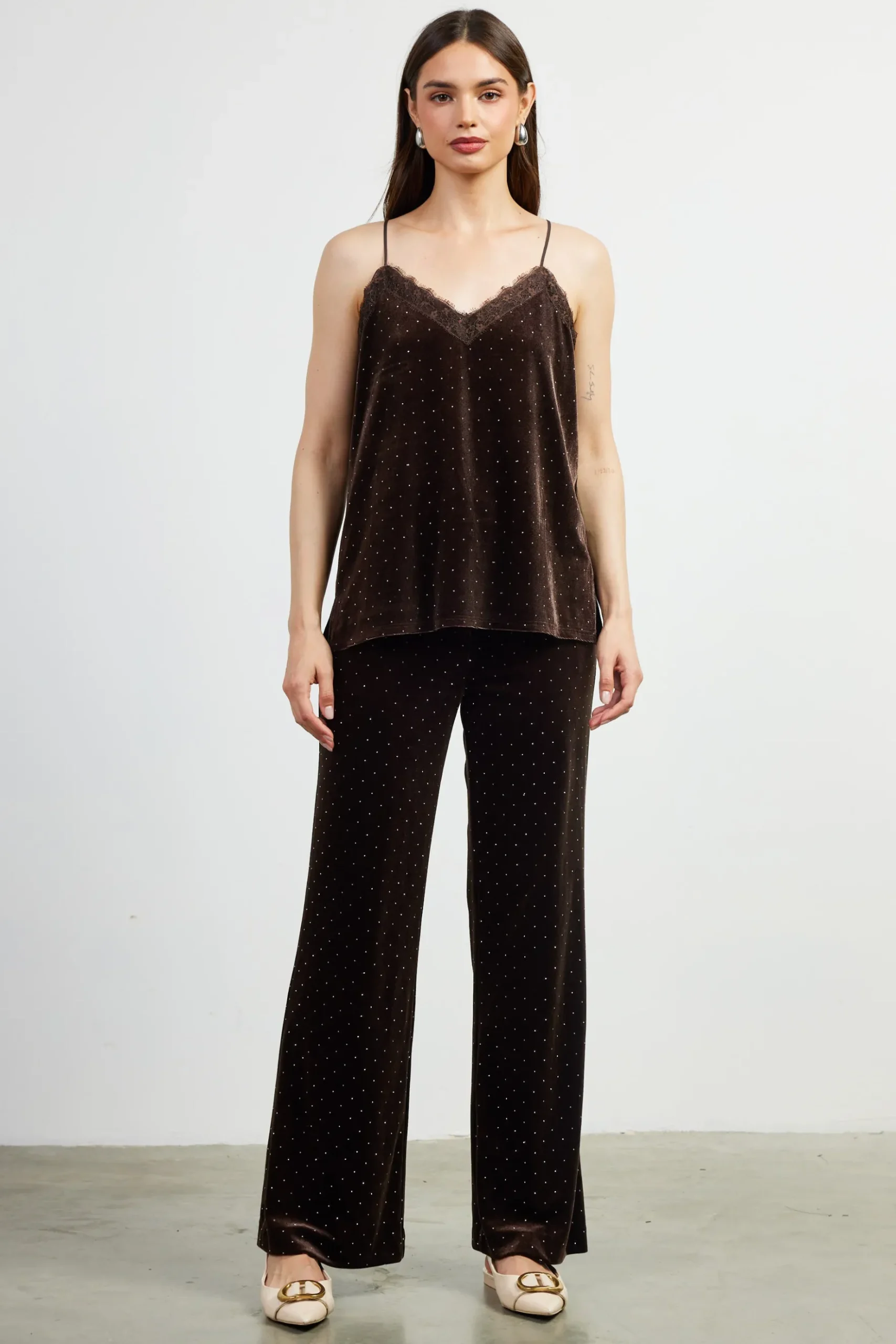 Rhinestone Velvet Cami*SKIES ARE BLUE