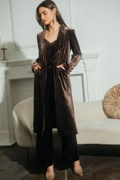Rhinestone Velvet Duster*SKIES ARE BLUE