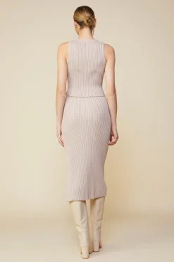 Ribbed Knit Side Slit Skirt*SKIES ARE BLUE Outlet