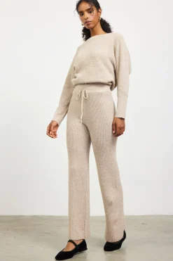 Ribbed Knit Wide Leg Pants*SKIES ARE BLUE Sale
