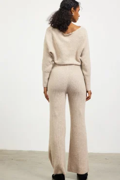 Ribbed Knit Wide Leg Pants*SKIES ARE BLUE Sale