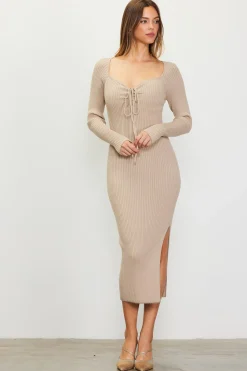 Ribbed Sweater Dress*SKIES ARE BLUE Online